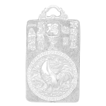 Pt950 Platinum Chinese Zodiac Rooster Guardian - Acala Buddha Pendant